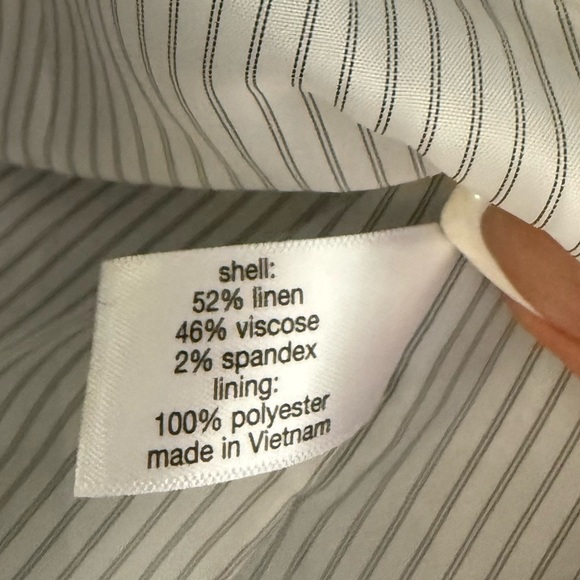 NEW NWT Lane Bryant Linen Blend Heathered Blue Blazer - Picture 6 of 6